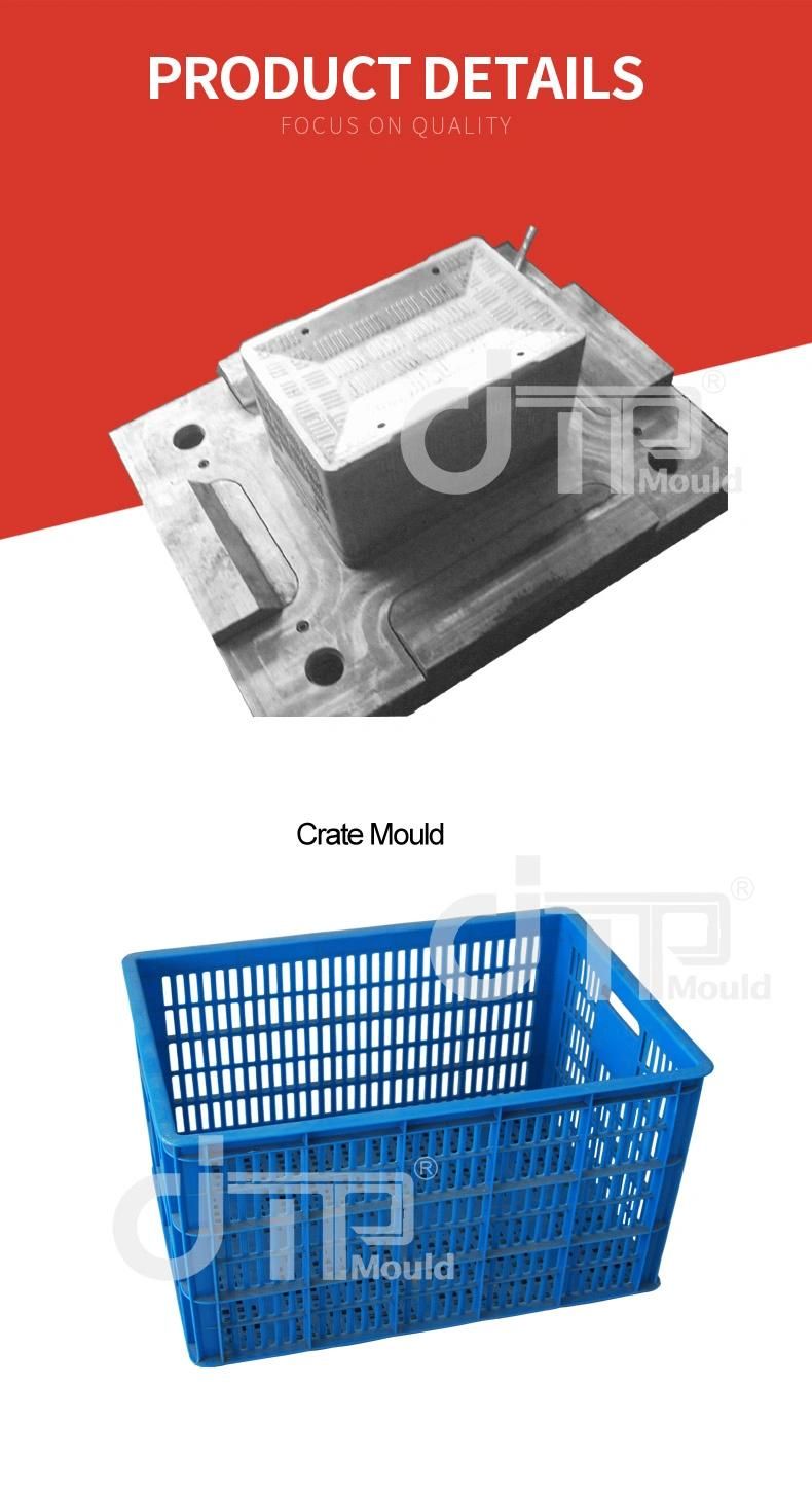 Colorful Firm Mould of Plastic Injection Fruit Crate Mold