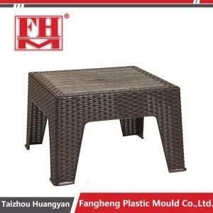 Plastic Injection PP Rattan Outdoor Garden Table Chair Mould