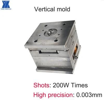 Vertical Plastic Injection Mold Hardware Over Moulding