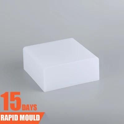 Custom Square Luminaire Lamp Decoration Transparent Cover Injection Molding Housing
