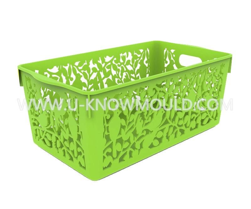 Plastic Hollowed out Vegetable Basket Injection Mould Plastic Basket Mold