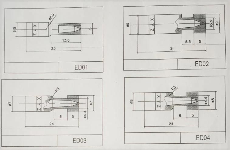 Enamelling Dies with Natural Diamond Insert