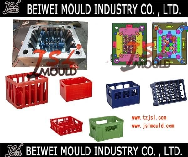 Customized Injection Plastic Crate Mould for Soft Drink Bottle