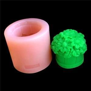 R0067 Silicon Soap Candle Mold 3D Flower Design Decorating Candle Mould