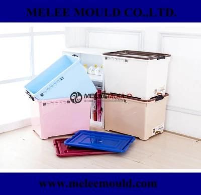 Plastic 70L Stackable Container with Wheel Box Mould
