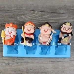 C0110 Pilgrimage to The West Cartoon Shape Silicone Chocolate Candy Mold