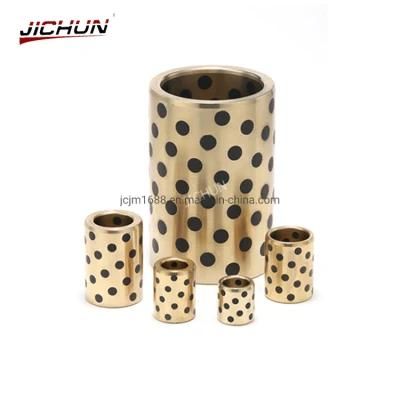 Graphite Lubricating Bushing Oil-Free Universal Guide Bushings Oil Groove Flanged Bushings