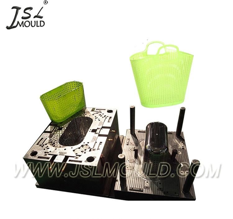 Custom Rattan Syle Plastic Handy Tidy Basket Mould