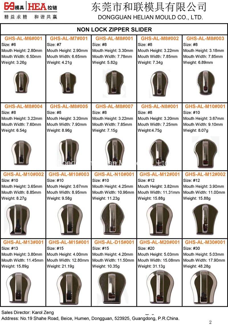 Pin Lock Zipper Head Mold for Nylon Coil Zipper