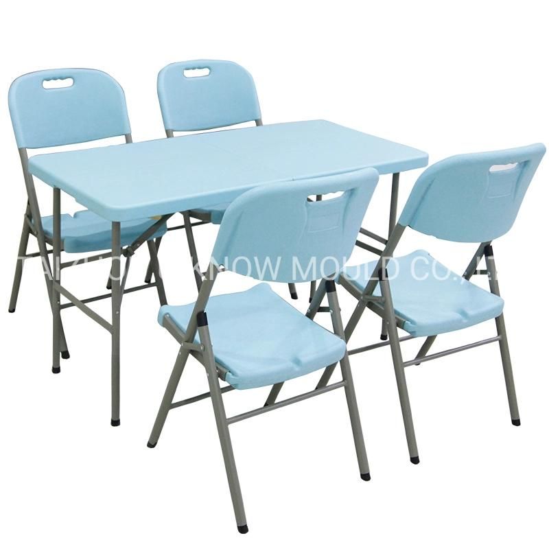 Plastic Table Injection Mould Chairs Mold with Steel Leg
