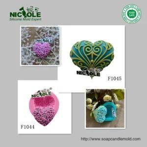 F1044 F1045 Heart Shape Silicone Fondant Molds