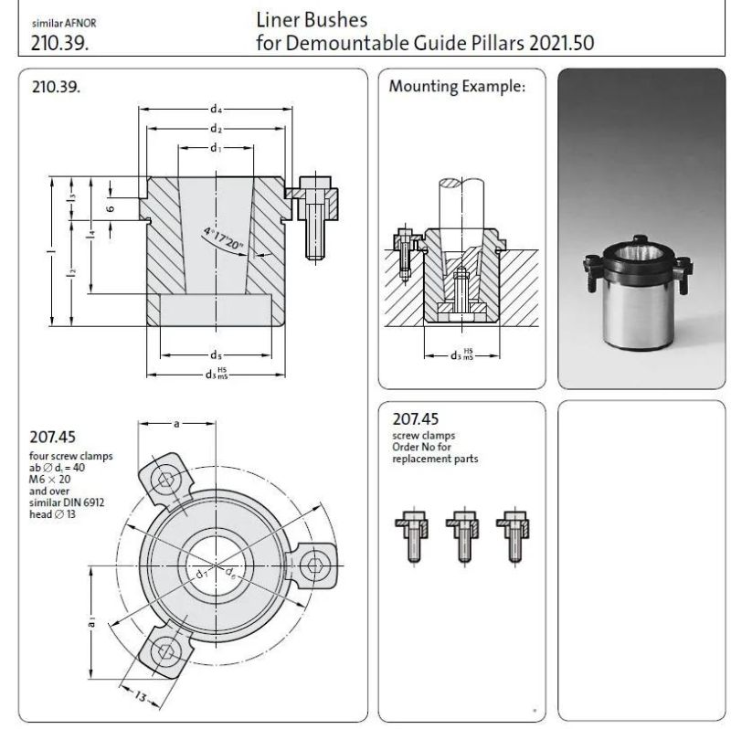 Fibro Guide Bushing Precision Shoulder Bushing for Automobile Mold