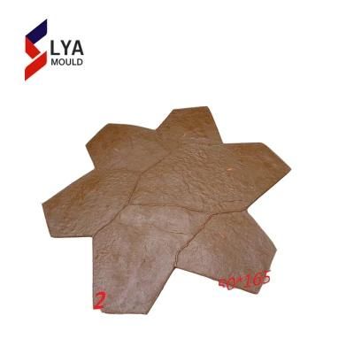 Recycled Rubber Concrete Stamp Mats Paving Mould