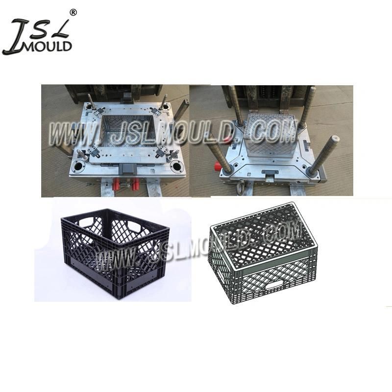 Premium Custom Plastic Folding Milk Crate Mould
