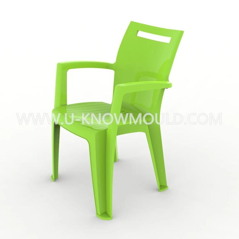Plastic Hotel Arm Chair Injection Mould Plastic Outdoor Chair Mold
