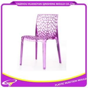 PMMA Transparent Beautiful Chair Plastic Mould with Arm