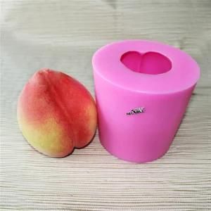 Large Size Silicon Candle Mold 100% Food Grade Silicone Birthday Candle Mould Peach Shape ...