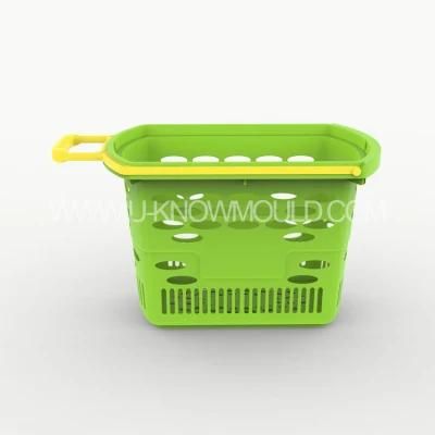 Plastic Shopping Basket Mold with Handle/Plastic Injection Basket Mould