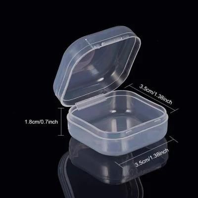 Transparent PP Rectangular Flat Acrylic Pastry Box with Lid