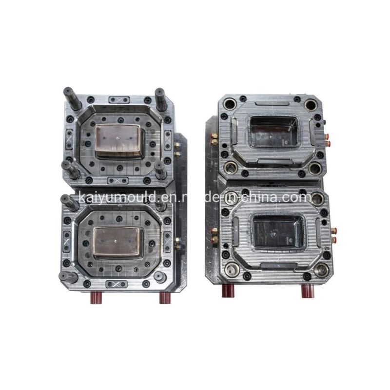 Thin Wall Square Box Injection Mould Tamper Resistant Structure Container Mold