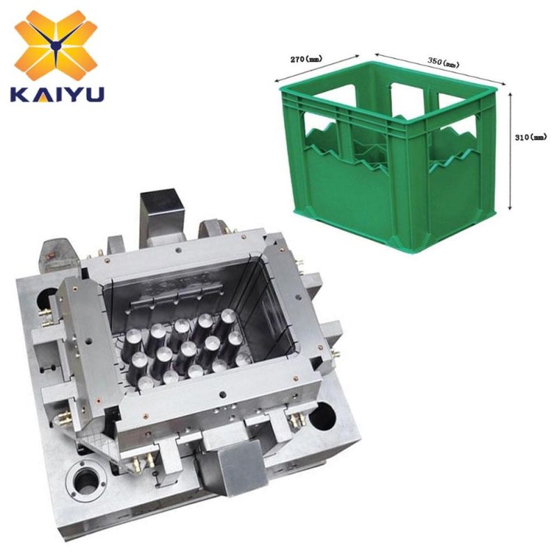 China Factory OEM Plastic Beverage Beer Bottle Injection Crate Mould