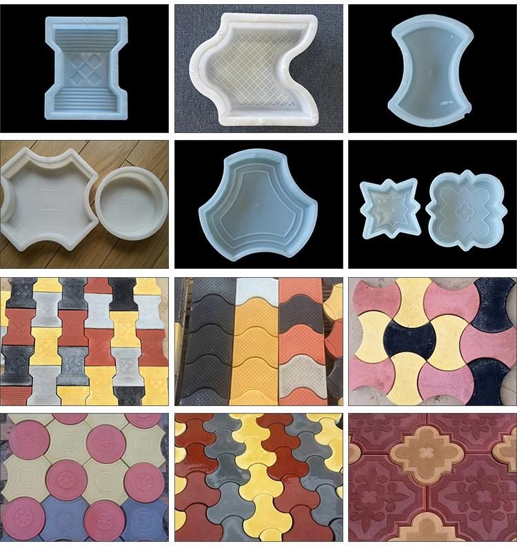 Plastic Moulds Concrete Paver Block Molds for Sale