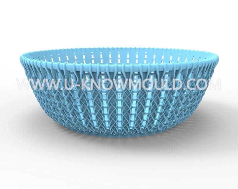 Taizhou Plastic Injection Rattan Mould Kitchenvegetable Fruit Flter Basket Mold