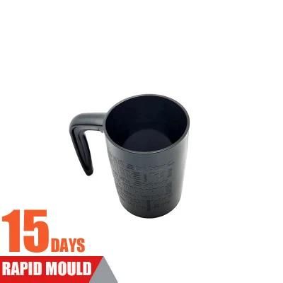 Customized Logo Injection Molding Manufacturing Service for Plastic Black PP Household Cup