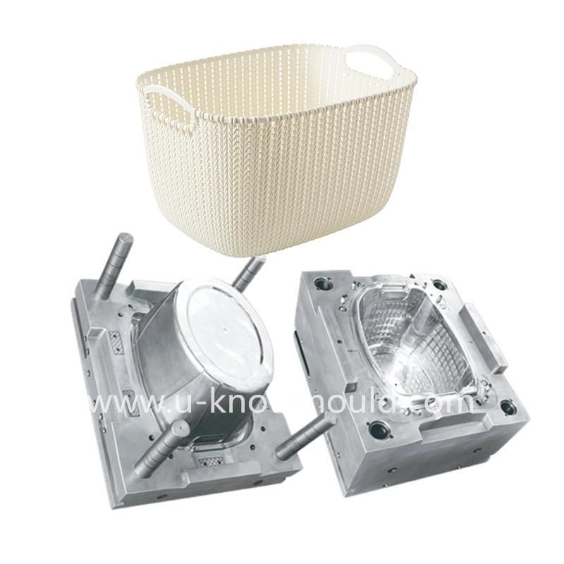 Creative Desk Basket Mold Double-Eared Plastic Storage Basket Mould