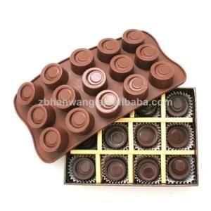 15 Holes Cake Chocolate Molds Nicole Silicone Molds Tray for Choocolate FDA Cheap Silicone ...