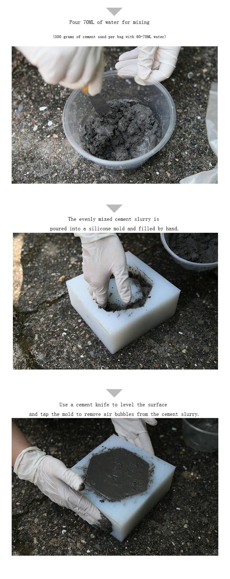 Factory Price Rhombic Concrete Home Decoration Silicone Flower Planter Mold in UK