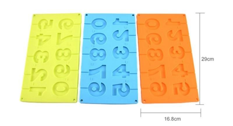 0-9 Digital Silicone Ice Cube Mold/Cake Mold