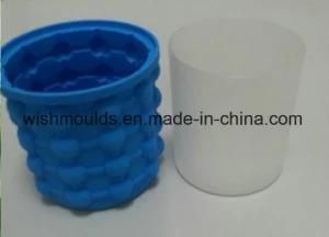 New Silicone Ice Bucket Housing and Mould with a Plastic Inner Bucket