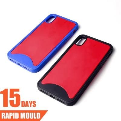 Two Color Two - in - One Mobile Phone Case Cover Mold Double Shot Plastic Injection Mould