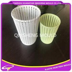 Plastic Desk Mini Basket Mould with Knit Flower