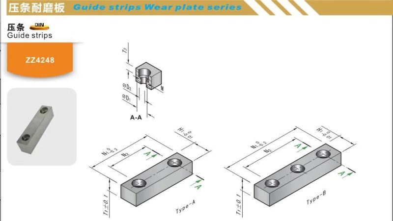 Zz4248 Plastic Molds Components Guide Strips DIN Standard