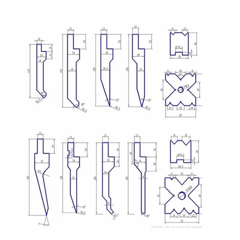 42CrMo Non Standard Press Brake Tooling Upper Tools and Lower Mould