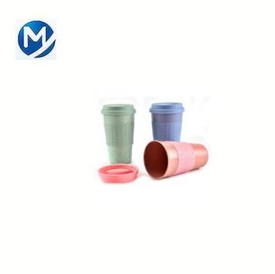 Custom Plastic PP Silicone Reusable Coffee Cup with Lid