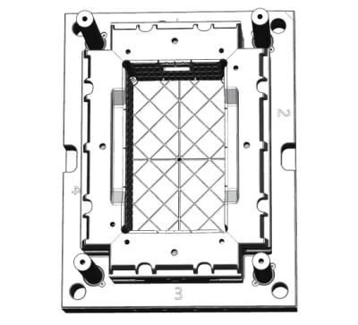 Plastic Injection Household Automatic 4 Slider Crate Template Mould