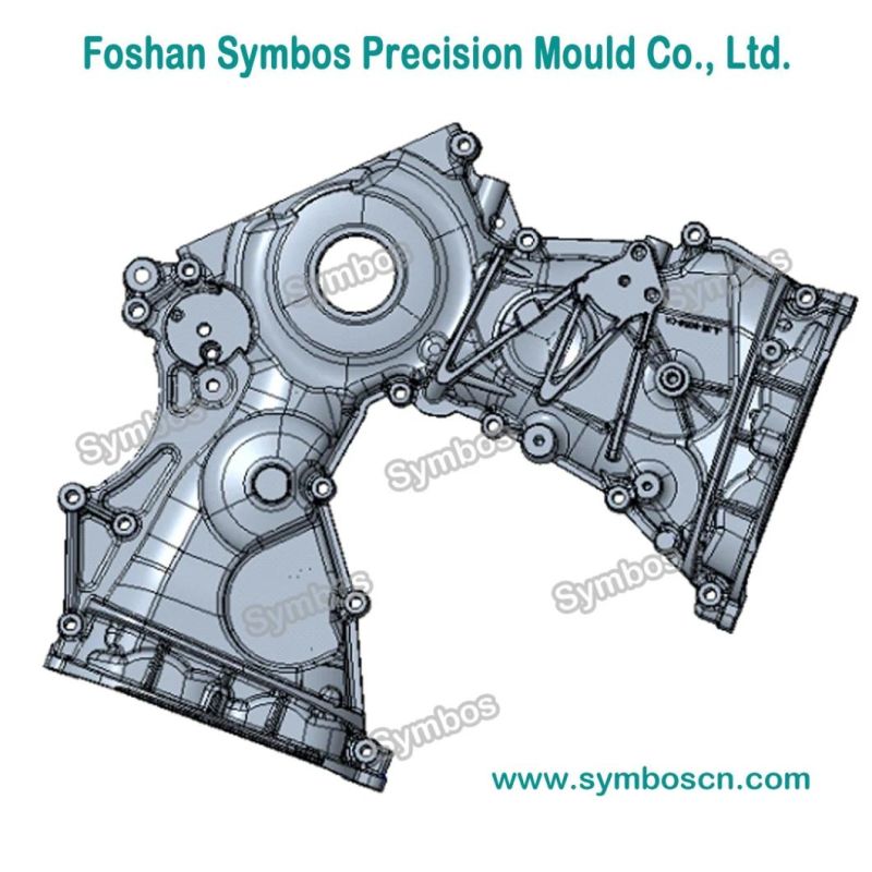 2000t Complex Inlaying Mould Structure Hpdc High Precision Mould Alloy Casting Mould Aluminium Die Casting Mould Die Casting Die for Chain Cover Auto Parts