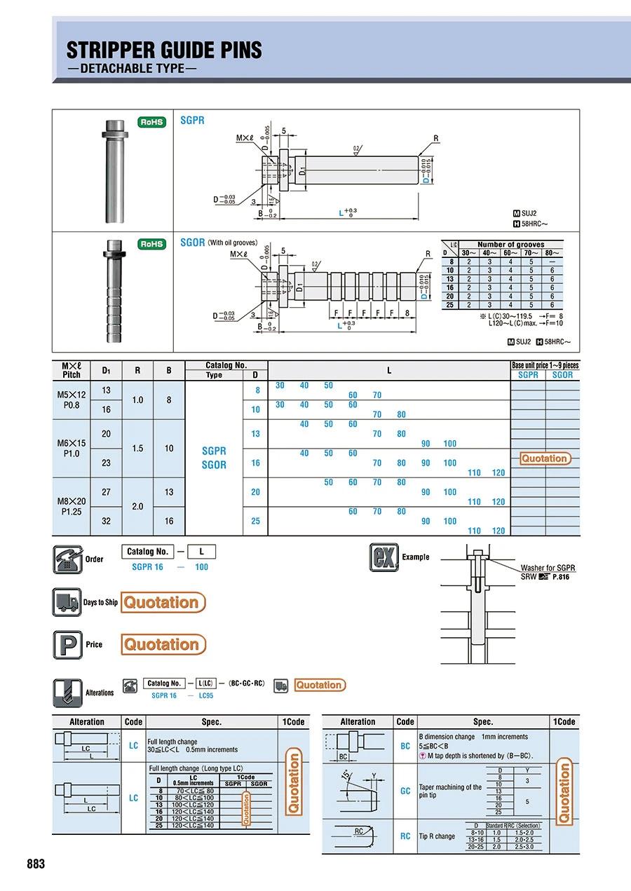 Guide Column Cross Ball Rolling Guide Column Guide Sleeve