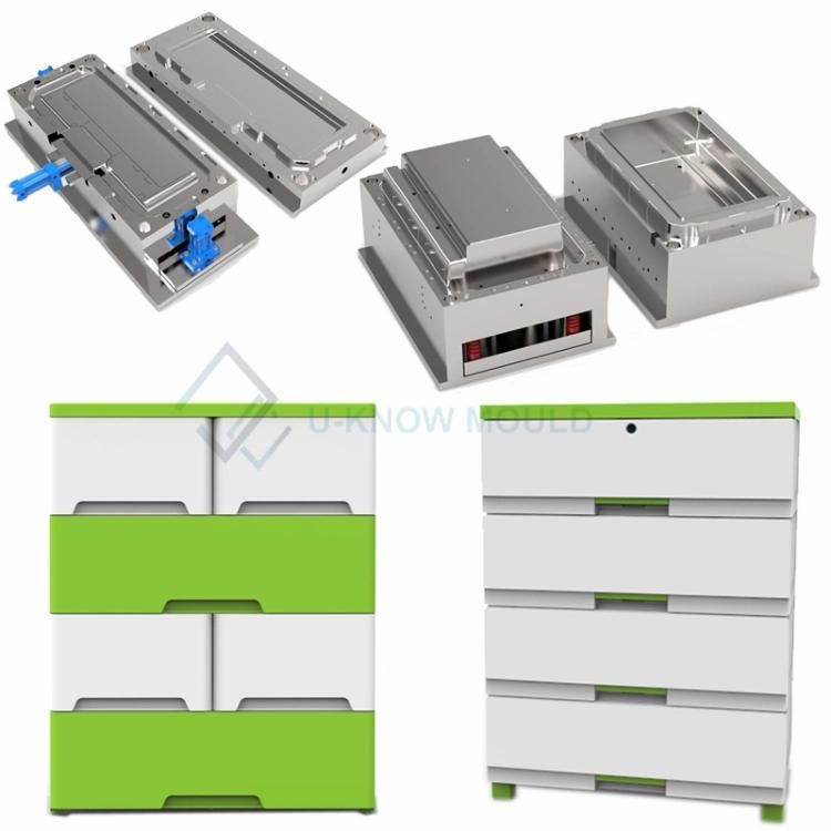 Made in China Custom Plastic Drawer Mold Storage Cabinet Mould