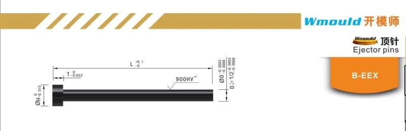 B-Eex Ejector Pins of Plastic Injection Molding Parts