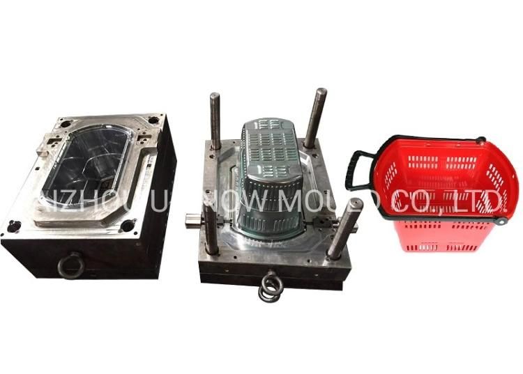 Convenient Supermarket Shopping Plastic Basket Injecrion Mould Basket Mold