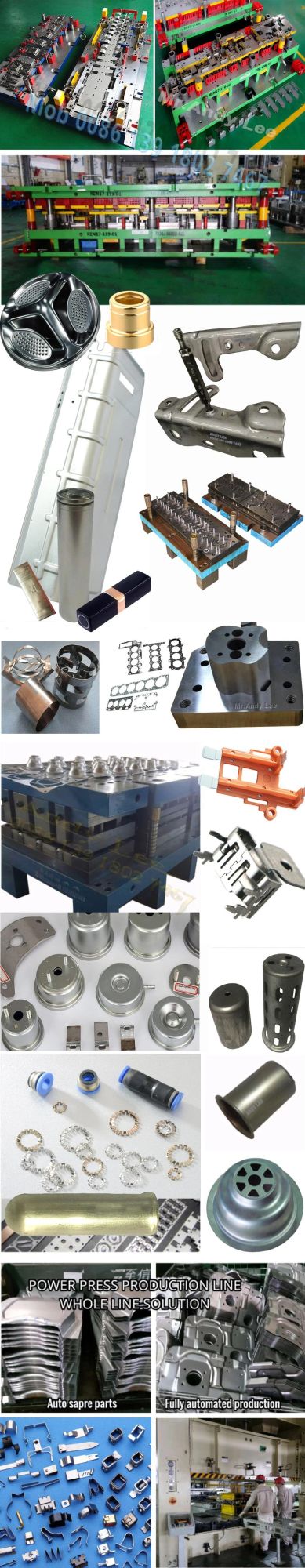 Stonger Metal Stamping Mold Factory Direct Sale with Punching Machine and Robot