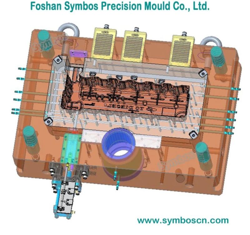 2500t High Precision Custom Mold Casting Mould Injection Mold Aluminium Die Casting Mould Die Casting Die for Aluminum Alloy for Auto Parts Cylinder Head Cover