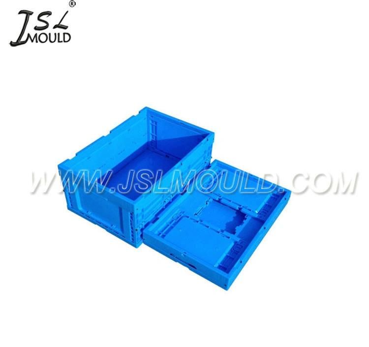 Injection Plastic Foldable Folding Flat Basket Crate Mould