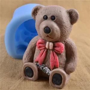 Nk0003 Large 3D Bear Silicone Molds for Candles