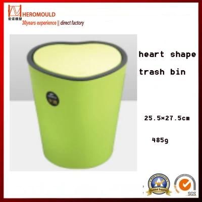Plastic Household Heart Shape with Cover Trash Bin 2ND Second Hand Used Mould From ...