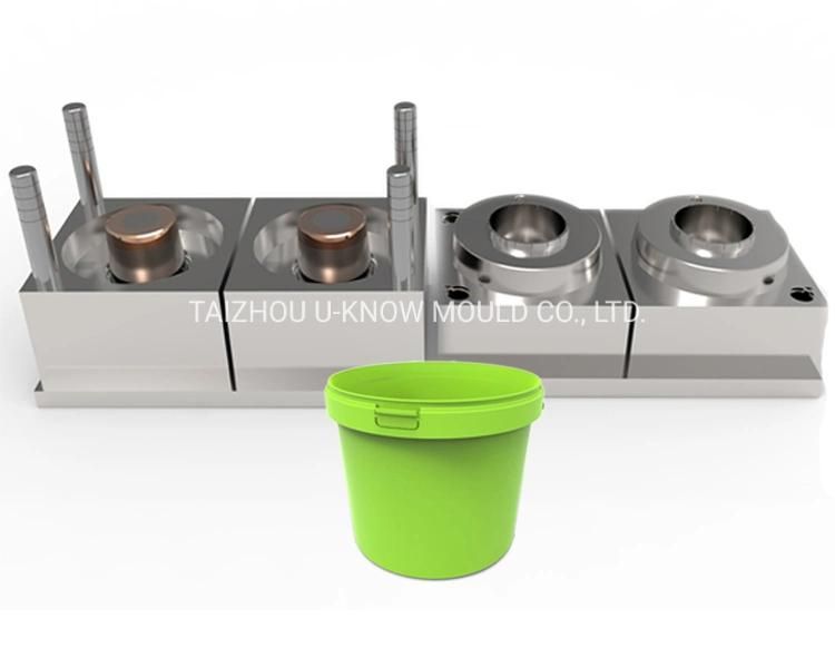 Cheap Price Plastic Painting Bucket Injection Mould Customized Plastic Painting Pail Mold